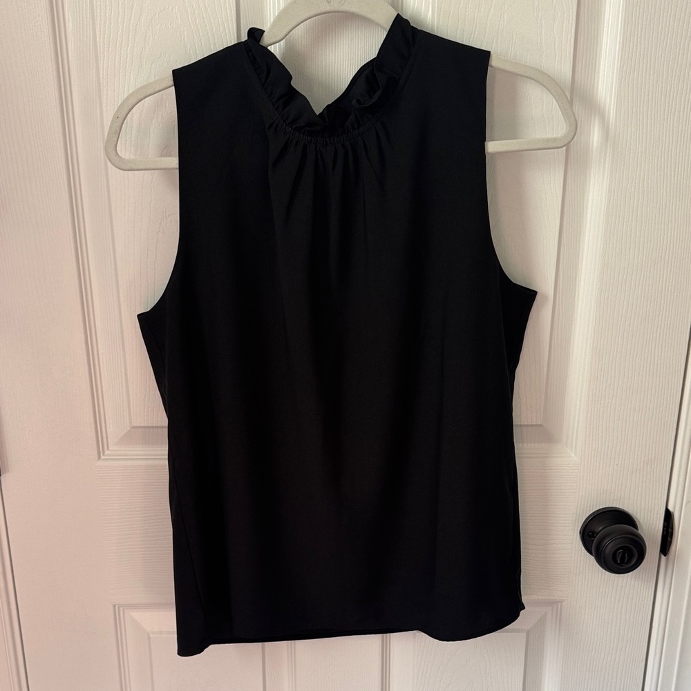 Elegant Black JCrew Sleeveless Top
